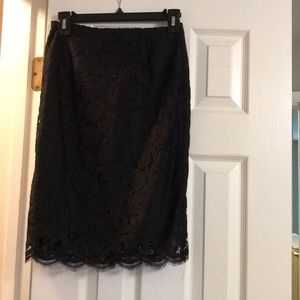 Lily Pulitzer Black Hyacinth Skirt
